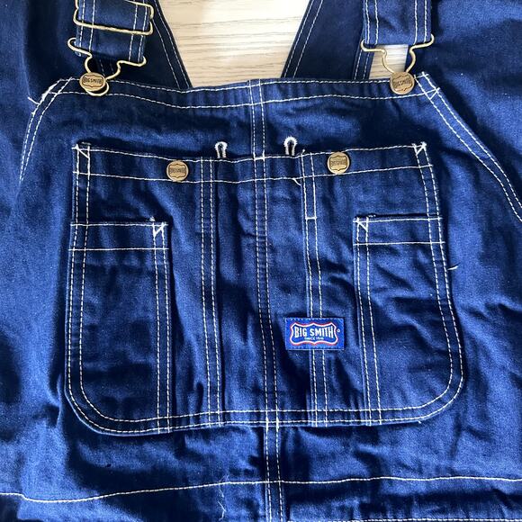 Big Smith Rigid Denim Bib Overalls 40x36 NWOT - Picture 3 of 6